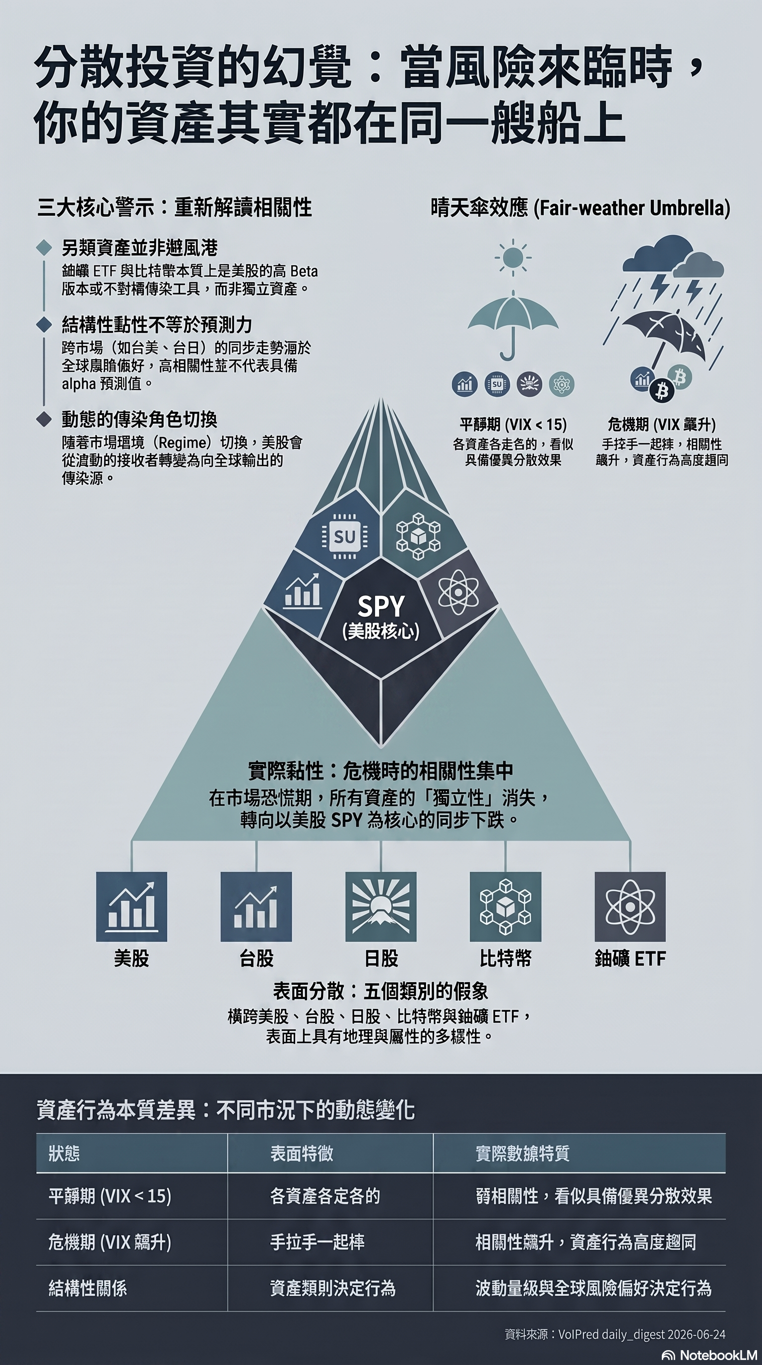 分散投資的幻覺：核心框架