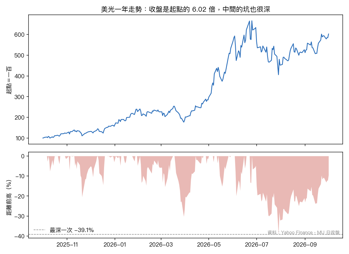 美光一年漲了六倍，財報又大好：想追之前，先量三把尺